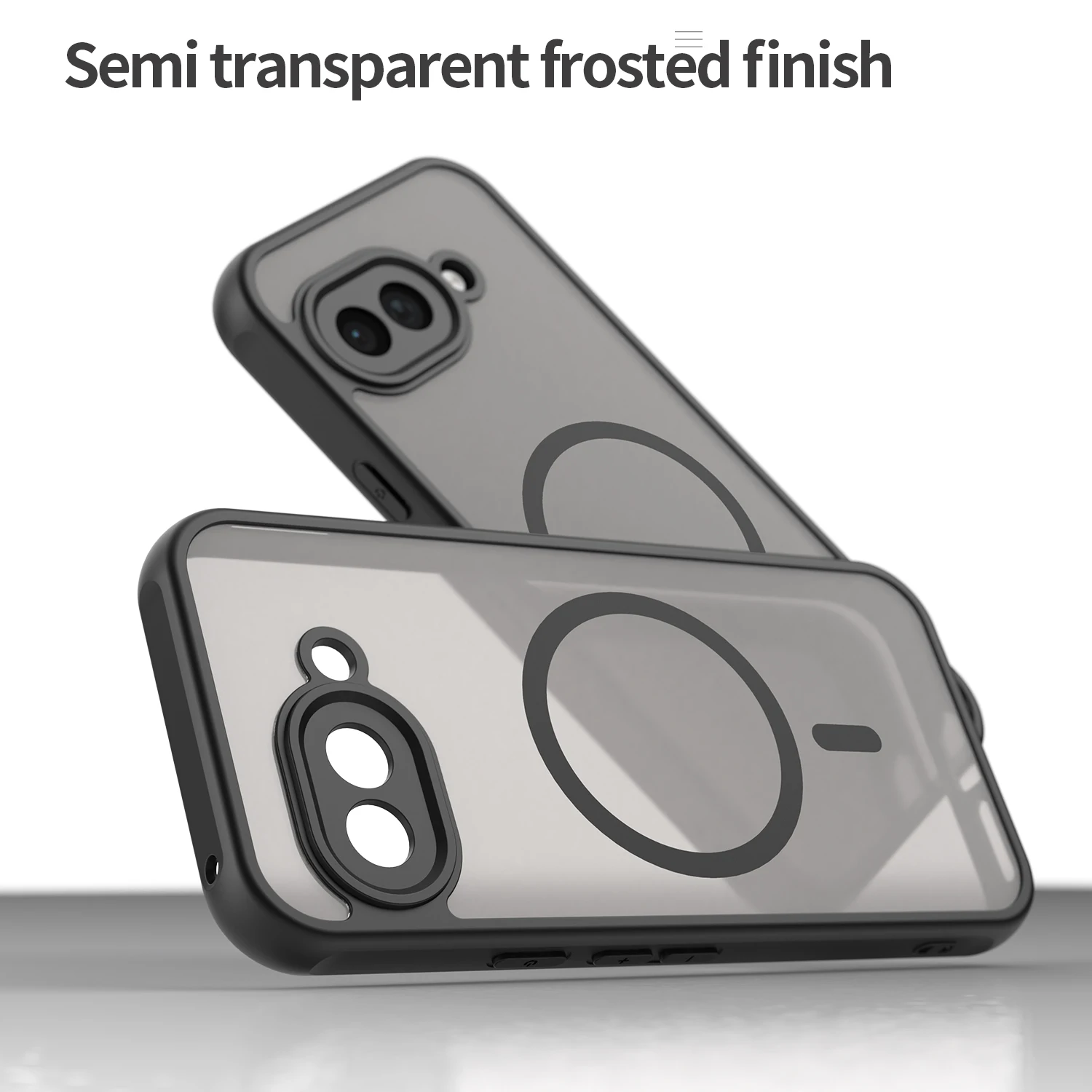 Picture 5: For Pixel 9A Matte Case, Compatible with MagSafe Drop Protection Slim Protection Translucent Cover For Google Pixel 9a