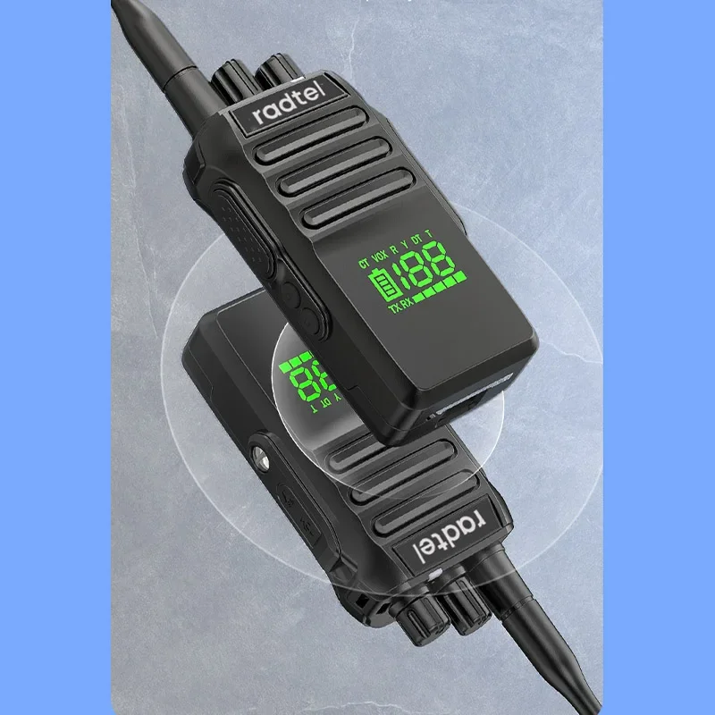 Radtel RT-493 10w IP67 Waterproof UHF 400-470Mhz Business Two Way Radio 199Ch Fast Copy Frequency Walkie Talkie usb-c Hiking