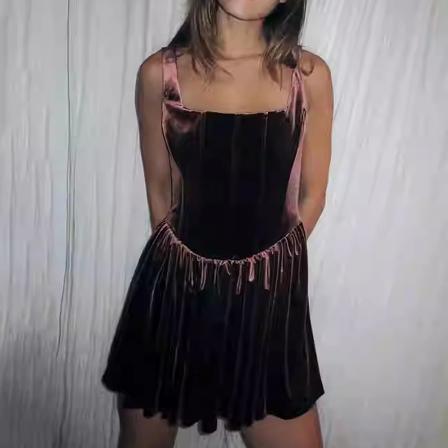 Faionable Tight-Fitting Brtte Dr Women's High Waist A-Line Skirt Sle Commute Pure Color Soft Fabric No Sve