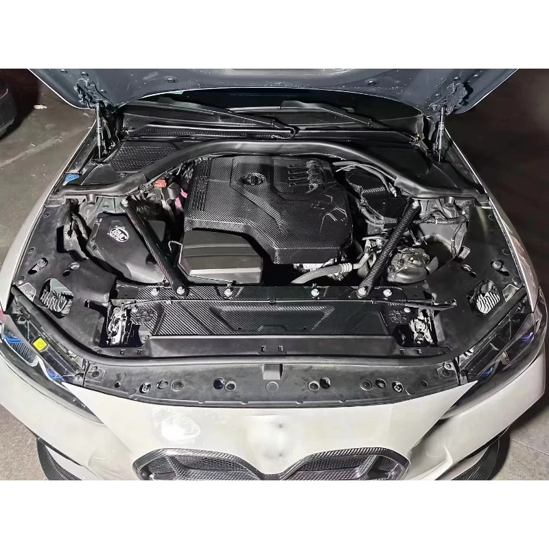 G20 G22 Dry Carbon Fiber Engine Cover Trim for G20 G23 G26 Engine Compartment Decoration