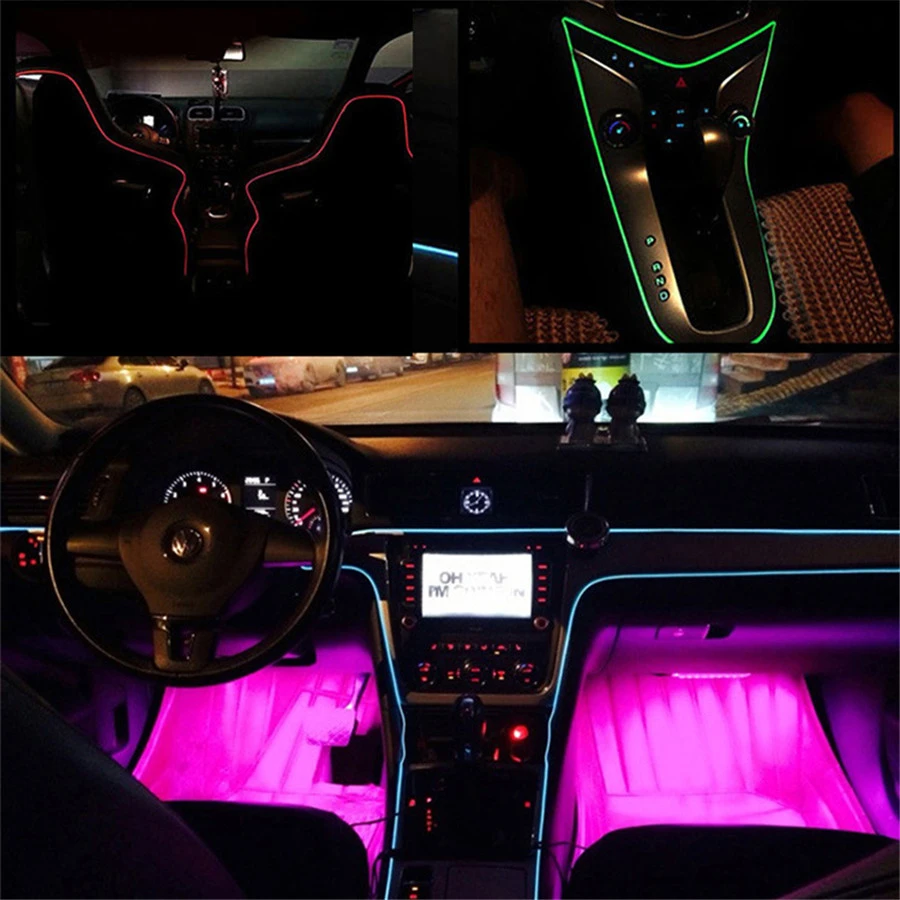 Lampu Suasana Serat Optik RGB - Car Dashboard Light Fiber Optic ulasan dan harga