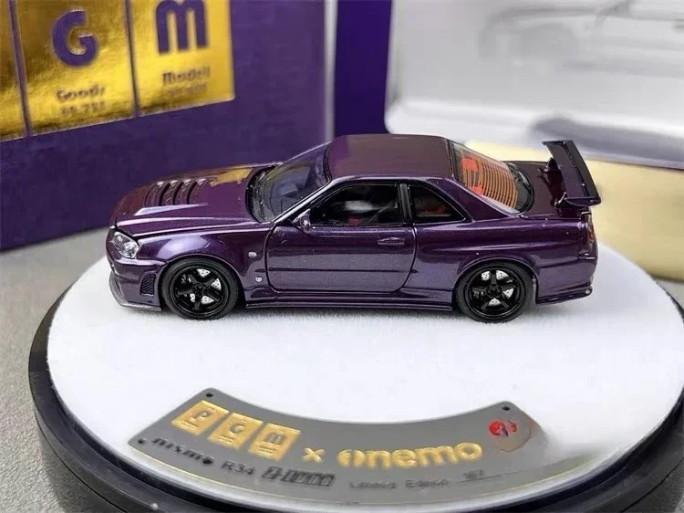 1:64 Nissan GTR R34 Z-Tune Midnight Purple Alloy full open die