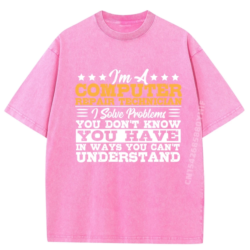 فني إصلاح الكمبيوتر الكمبيوتر متخصص إصلاح الكمبيوتر Camisetas أنثى الجرافيك تي شيرت طباعة غسلها خمر قميص #4