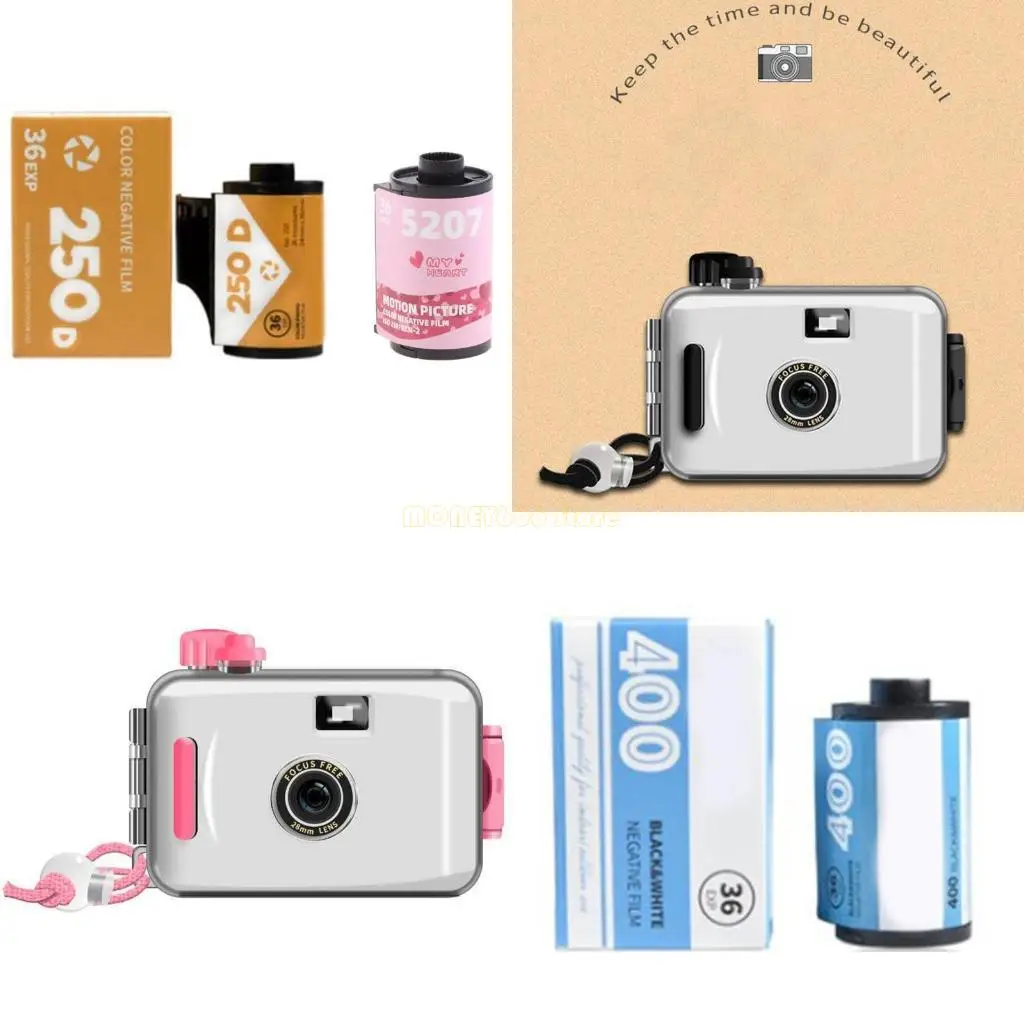 F62C 35mm Retro Film Camera Manual Kids Point-and Camera 3 أمتار مقاومة للماء غير قابلة للتغلب على الكاميرا هدية التخرج