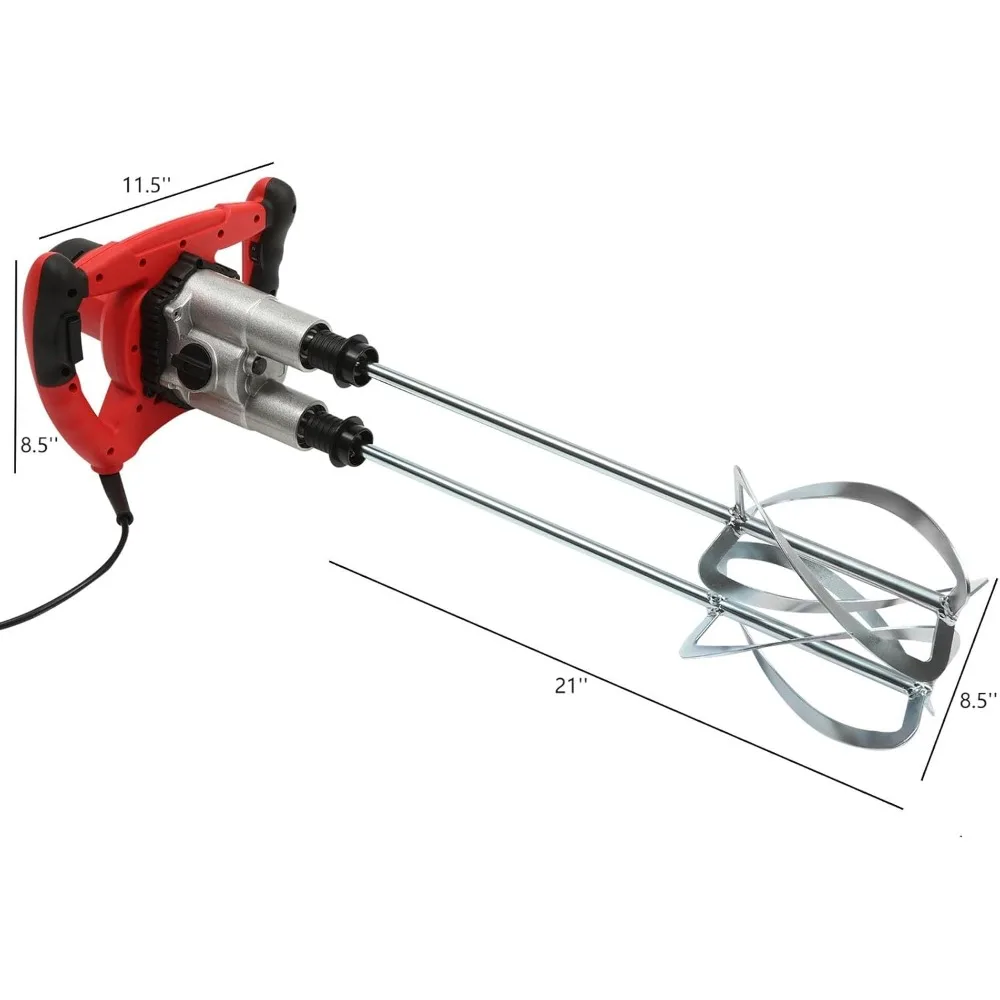 هاون النمام 2800 واط المزدوج مجداف الكهربائية هاون النمام يده الخرسانة الاسمنت هاون خلاط مع 6 سرعات Thinset الجص