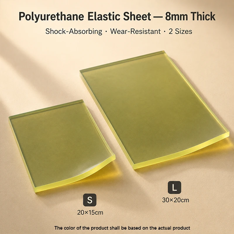 0.8cm Thick Transparent Polyurethane PU Sheet Cow Muscle Plate Vibration Isolation Pad For Workbench Machine Support Gasket