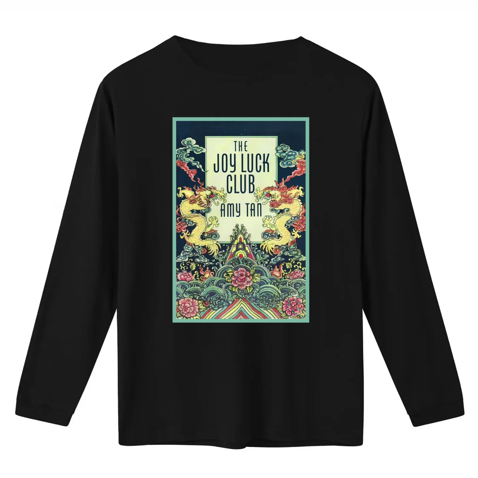 Joy Luck Club T-Shirt Summer Casual Cotton Tee Oversized Streetwear Tops Vintage Graphic Print Loose Fit Short Sleeve