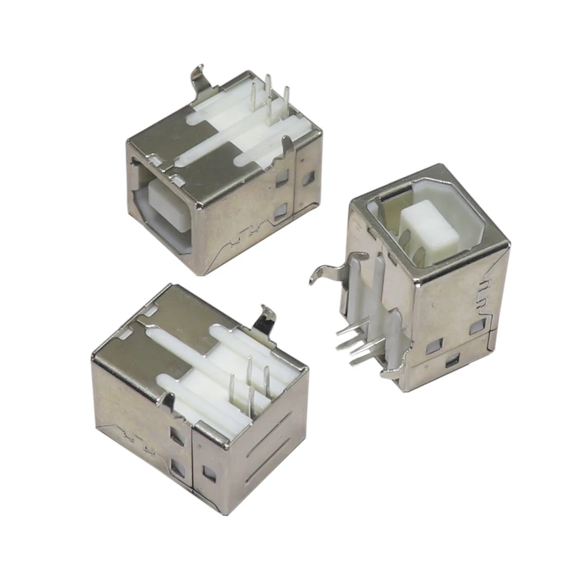 【10-5PCS】B Female 90 Degree Square Port USB Base Printer Interface USB Data Interface USB Socket USB Interface