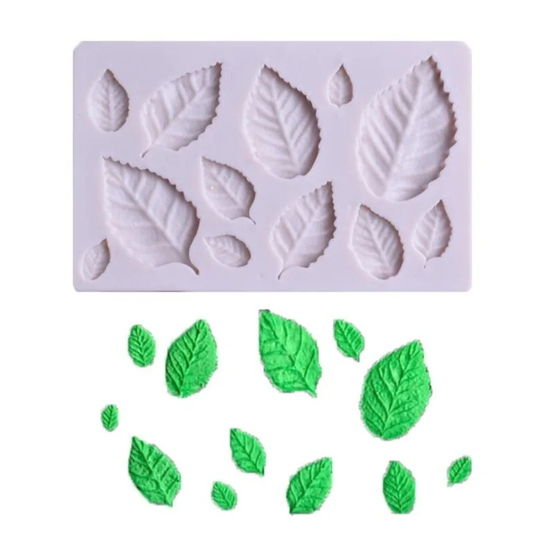 Tree Maple Leaf Mold Silicone Fondant Cake Decorating Tools Chocolate Baking Mould 3D Sugarcraft Resin Clay Homemade Bakeware