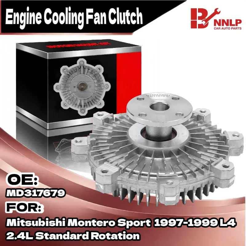 

Standard Rotation Radiator Fan Clutch for Mitsubishi Montero Sport 97-99 2.4L, Fits MD317679 MD326227 MN155777 9482010
