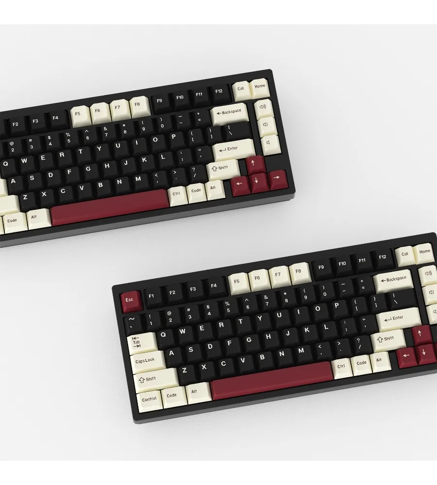 Two-color injection molding fits 61 75 87 98 and other retro style keycaps original factory height PBT
