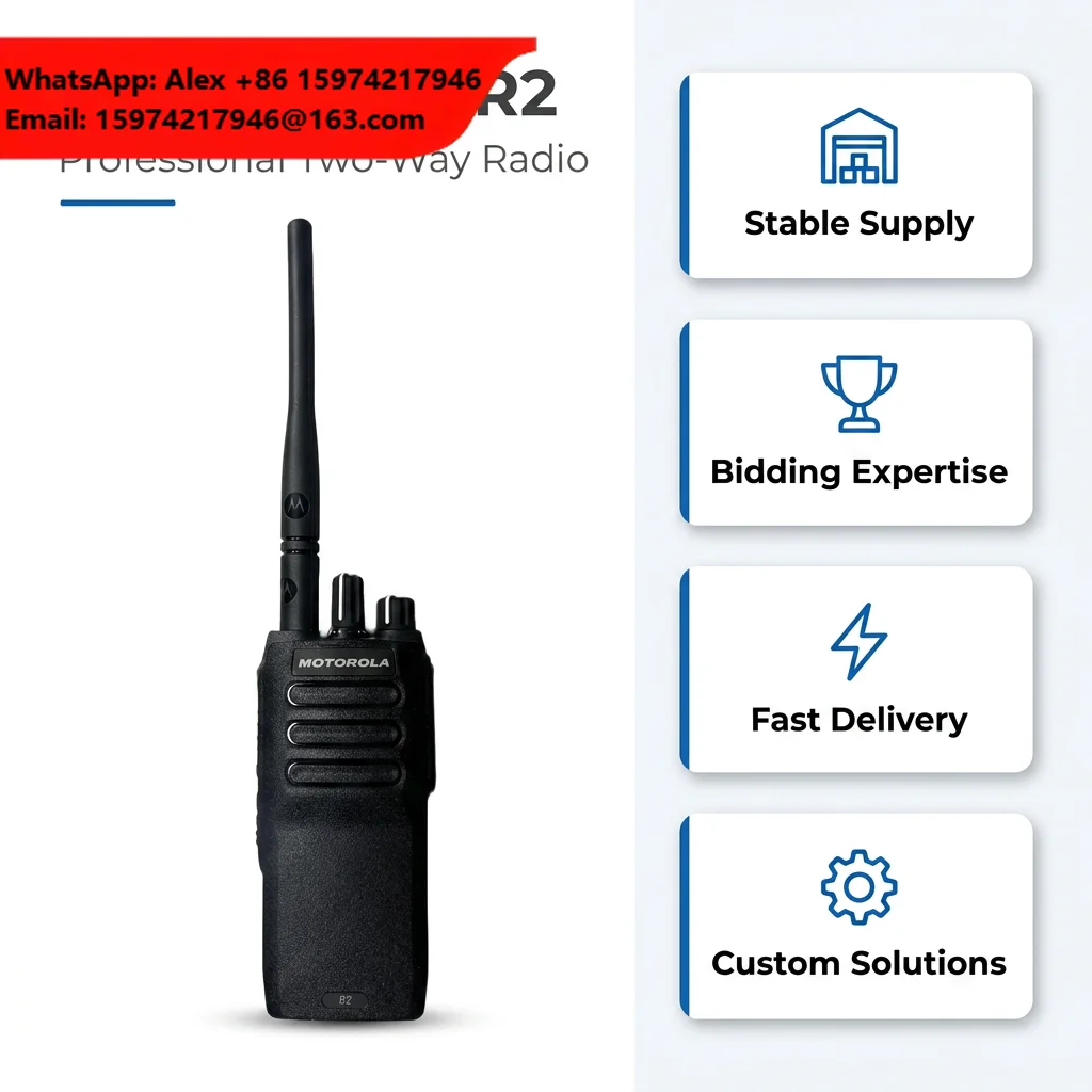 MOTOROLA Walkie Talkie DMR R2 UHF VHF Intercom Digital Walkie-Talkie Long Range Two-Way Radio Shortwave Radio Wireless Intercom