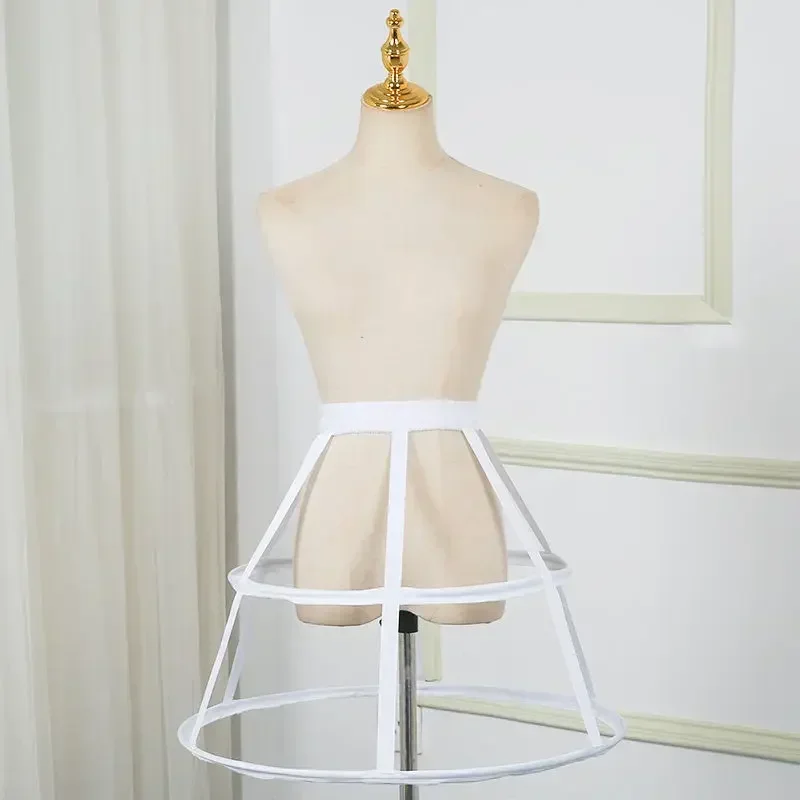 Women's Hoop Petticoat Multi-layer Birdcage Fishbone Hollow Adjustable A-type Skirt Pannier Underskirt