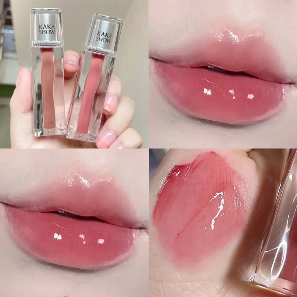 Waterproof Transparent Water Gloss Lip Glaze Long Lasting Sweatproof Matte Mist Lipstick Non-stick Cup Clear and Moisturizing