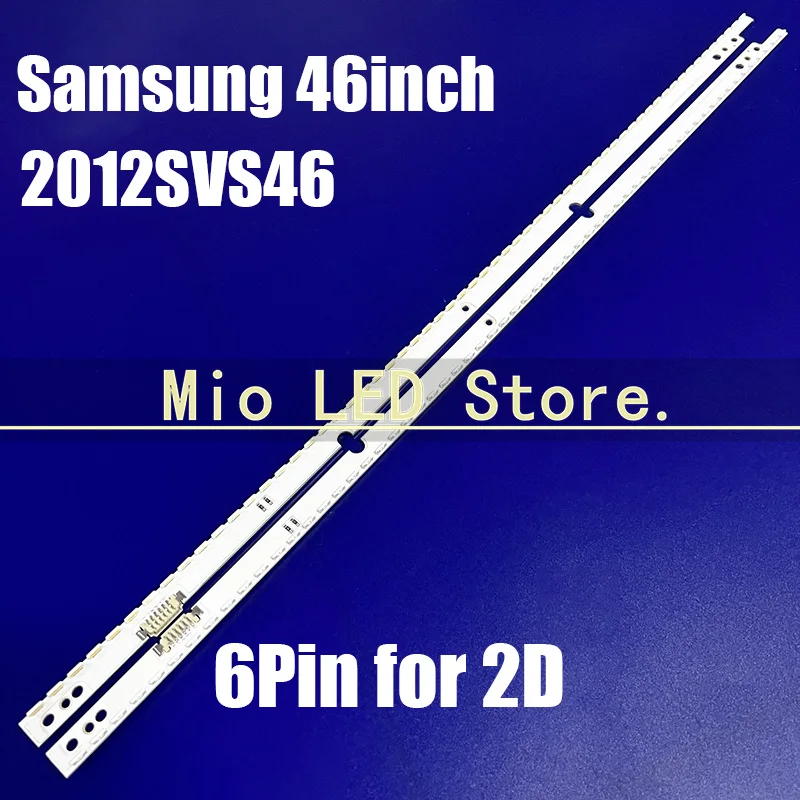 

New 2set 60LED 572mm LED backlight strip for Samsung UE46ES5500 SLED 2012SVS46 7032NNB RIGHT60 LEFT60 RIGHT60 2D 3D