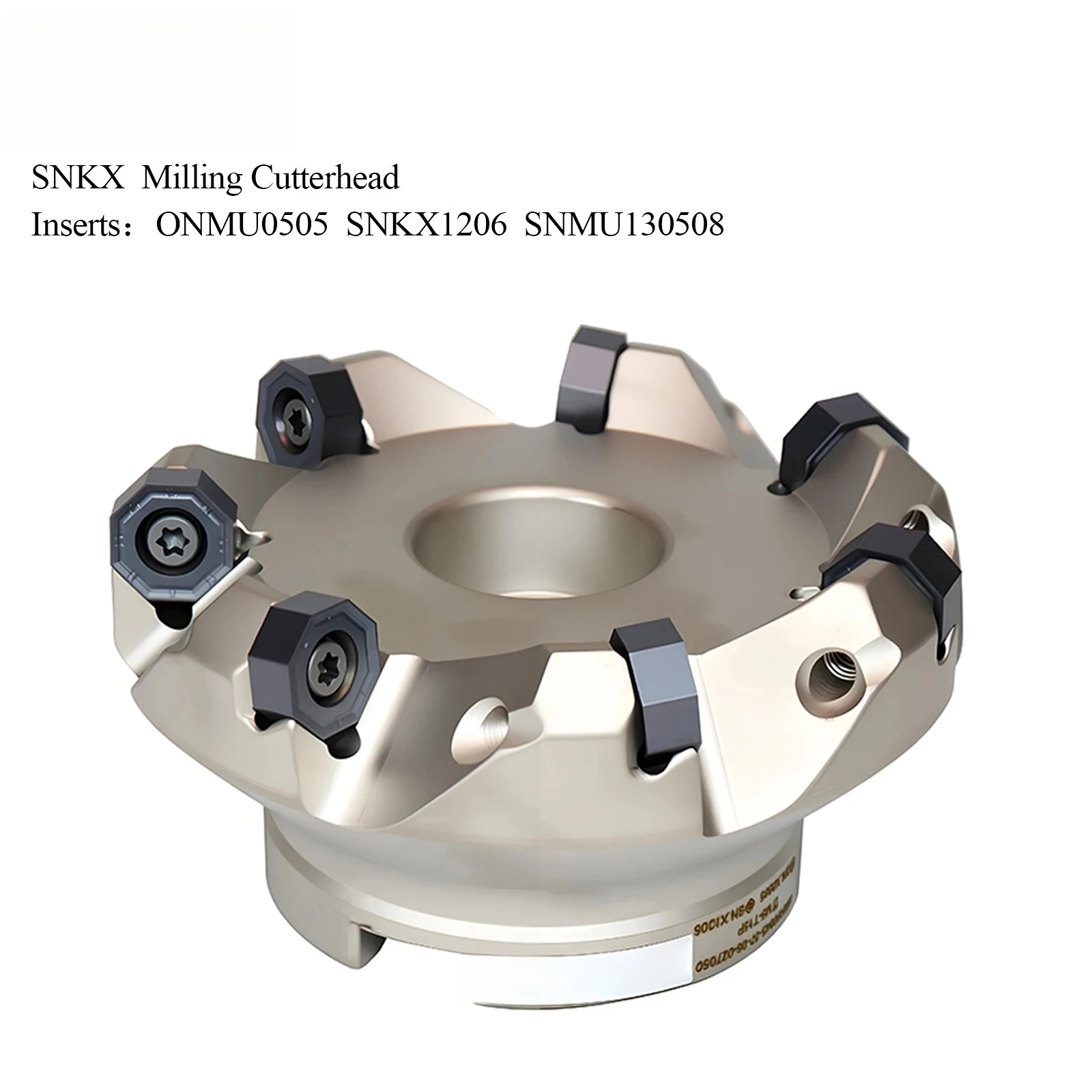 SNKX 45 Degree Heavy Cutting Cutterhead 22 27 32 40 60MM CNC Milling Cutter Head Carbide Insert SNMU130508/ONMU050508