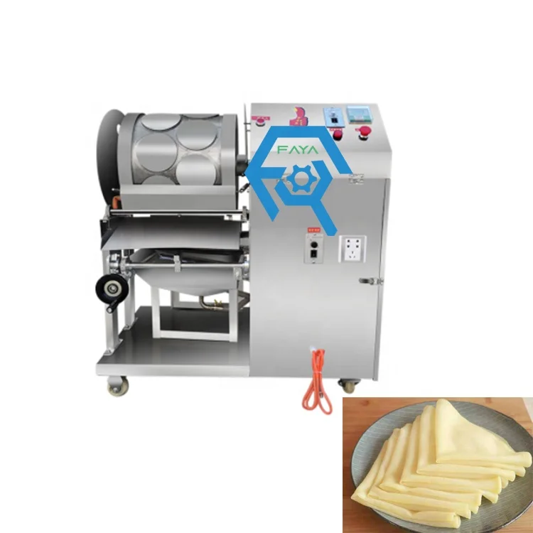 Automatic Spring Roll Machine Maker Lumpia Wrapper Skin Maker Egg Roll Wrapper Machine