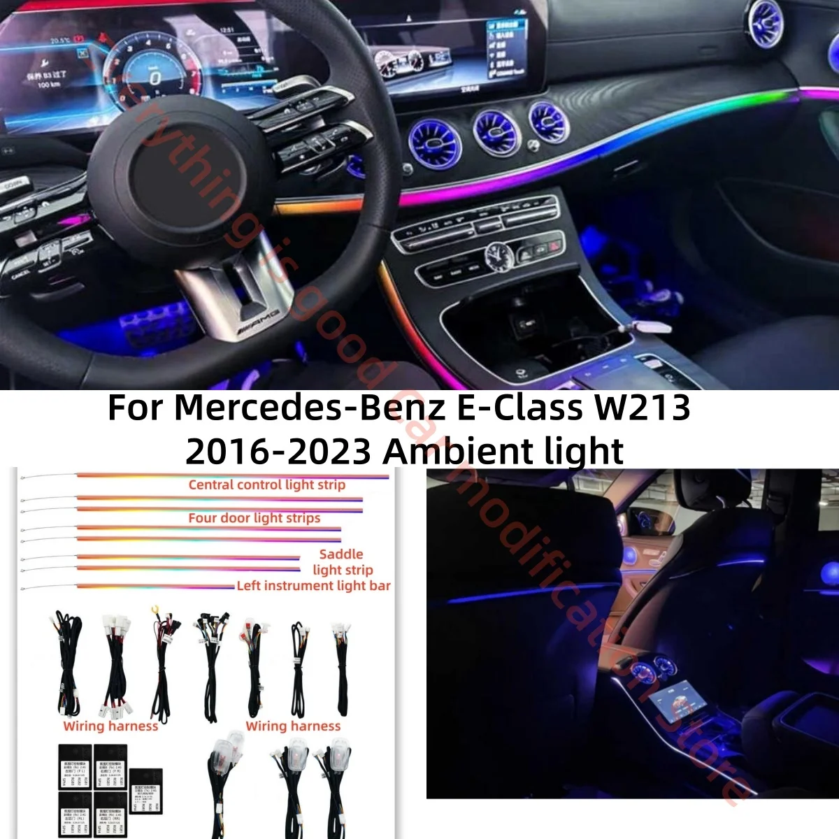 For Mercedes-Benz E-Class W213 LED Ambient light car interior lighting upgrade Car accessories Backrest light Screen light new