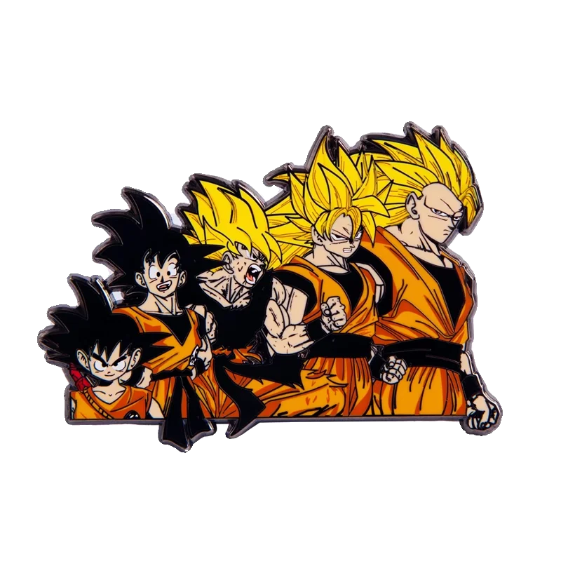 

7cm Dragon Ball Anime Peripherals Figure Son Goku Higher Quality Alloy Brooches Badge Backpack Fashion Accessories Diy Ornaments