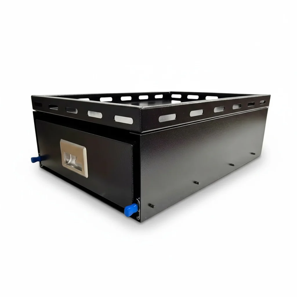 Aluminum Canopy Drawer, Marine Grade 5052 Aluminum Alloy, Heavy Duty Tool Box Drawer, 120kg Rated Slides, fit for Pickup Trucks