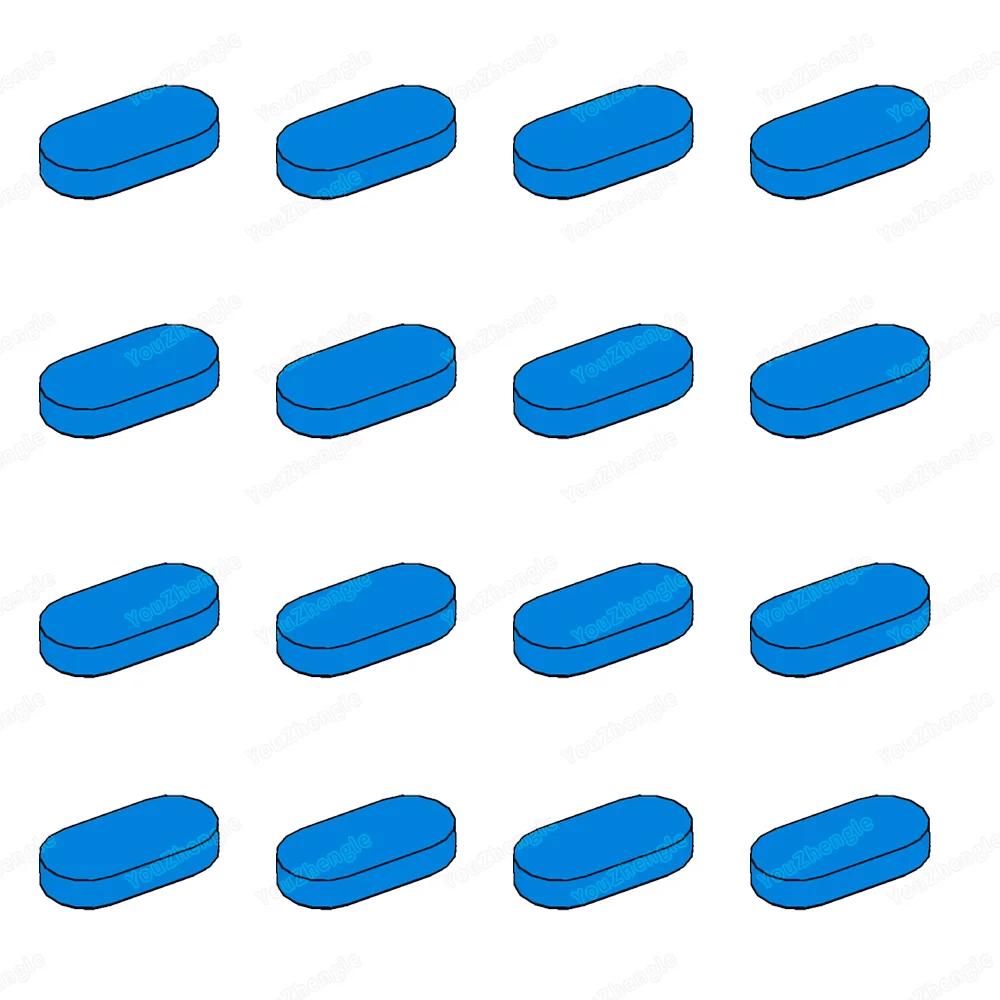 1126 Building Block Tile Round 1x2 Oval Parts Assembly MOC Figures Street Scene Mecha Gear Scene Match Model Boys Gifts DIY Toys