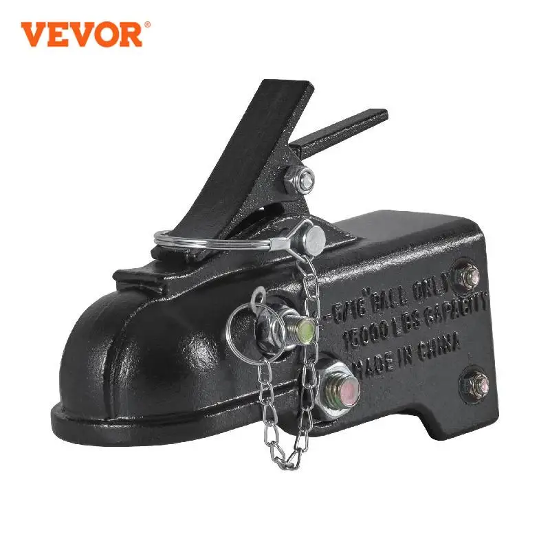 

VEVOR 15000 lbs Adjustable Trailer Coupler 2-5/16" Hitch Ball Coupling Straight Towing Tongue for RV Parts Camper Caravan Trucks