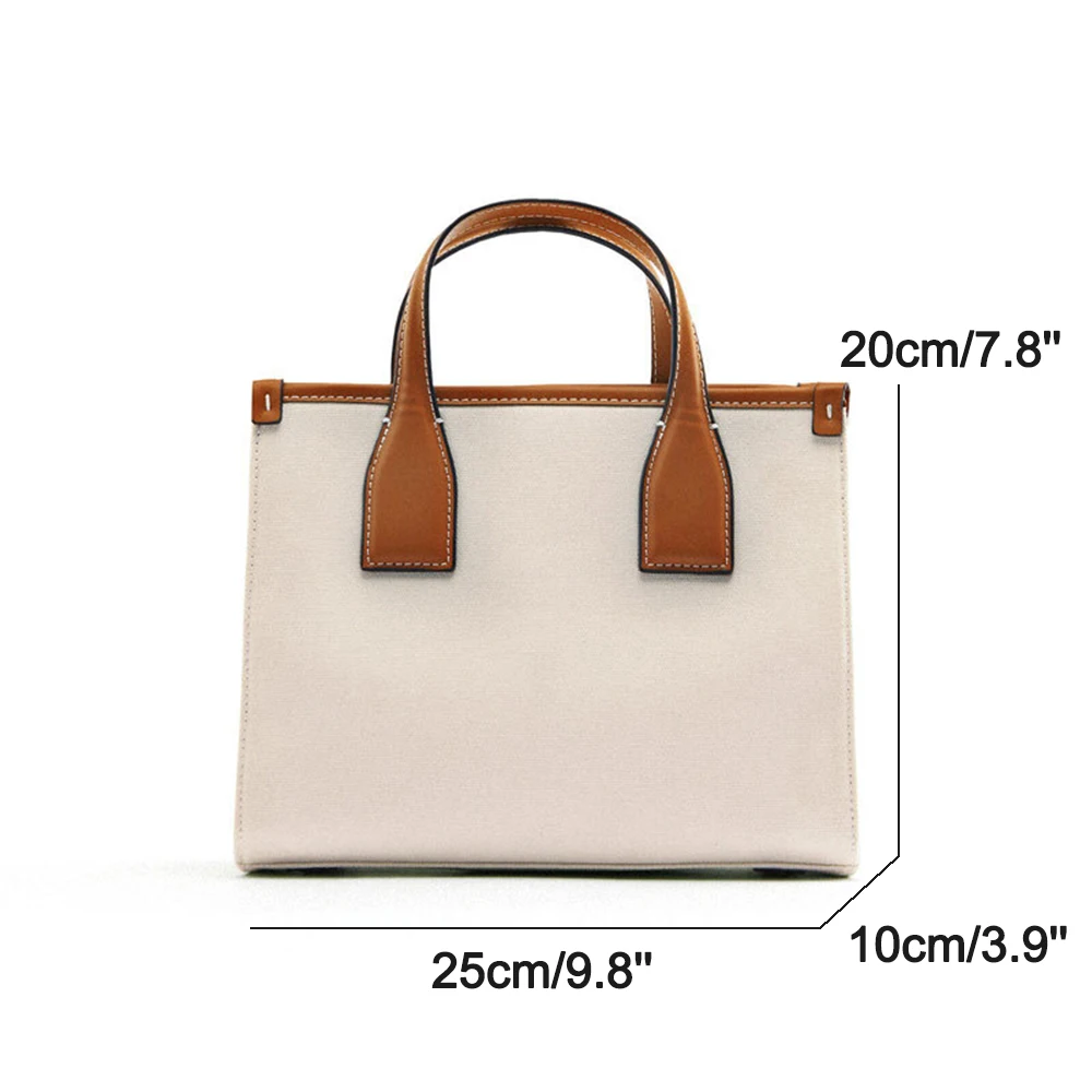 Casual Canvas Tote Handbags Luxury Brands Wide Strap Women Shoulder Bag Designer Bags for Women 2022 Patchwork Crossbody Bag New