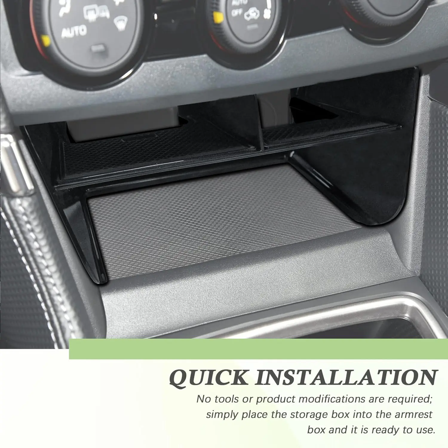 Para subaru forester 2019-2024 console central organizador bandeja caixa de carro sem carregador sem fio acessórios interiores caixa de armazenamento