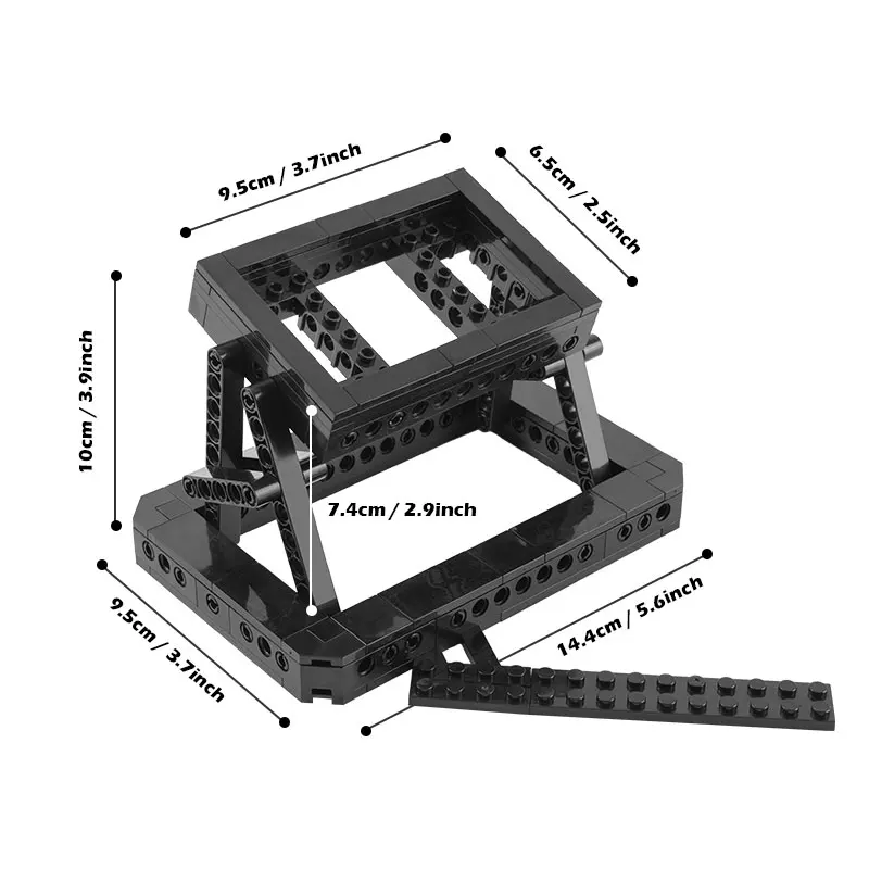 NEW MOC Display Stand Bricks Set fit for 10300 Back to the Future Time Machine Cars Building Blocks Model Showing DIY Toys Gifts