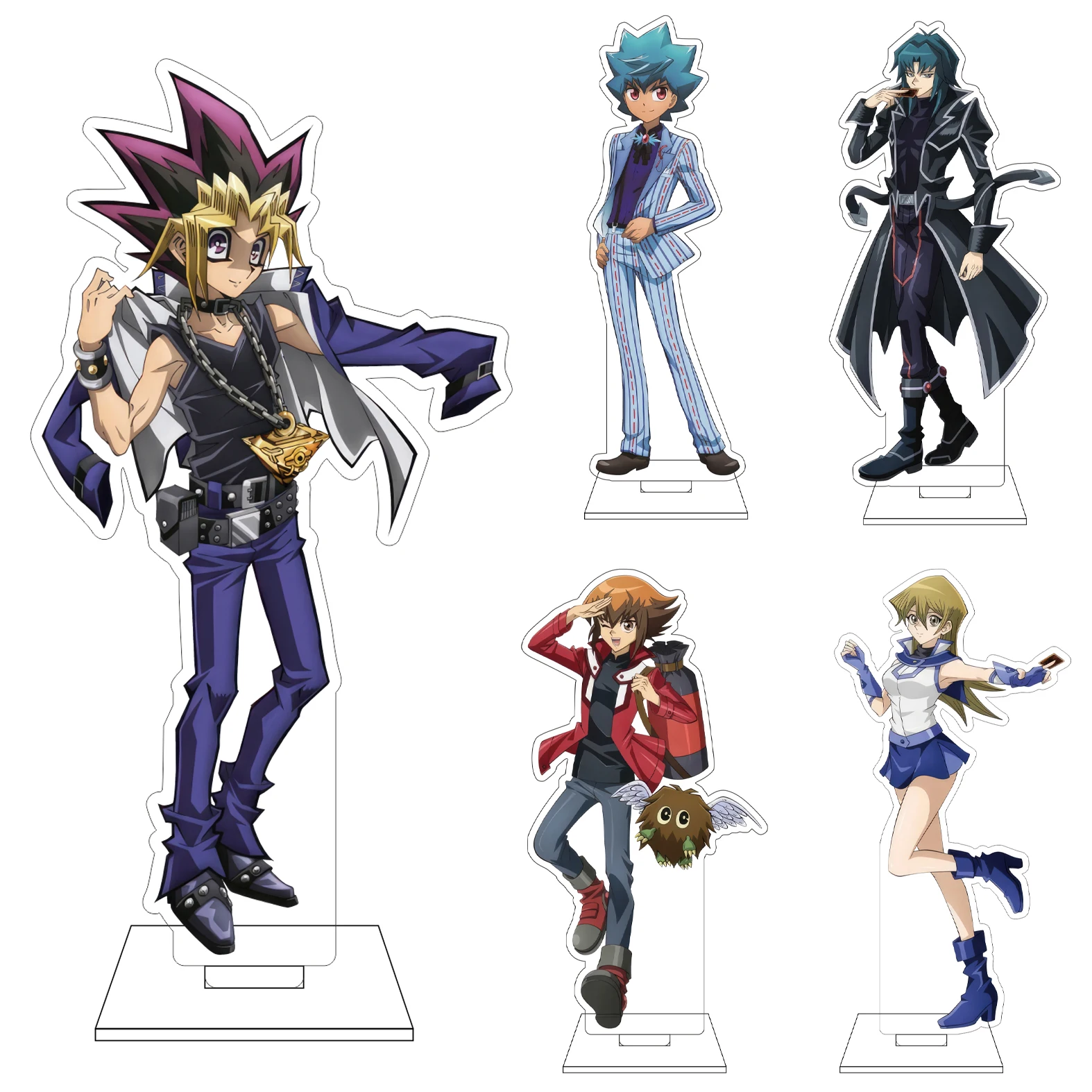 16CM Anime Yu-Gi-Oh! Duel Links Cosplay Acryl-Figur Ständer Otogi Ryūji Kawai Shizuka Mazaki Anzu Mutou Yūgi Ornamente Geschenke
