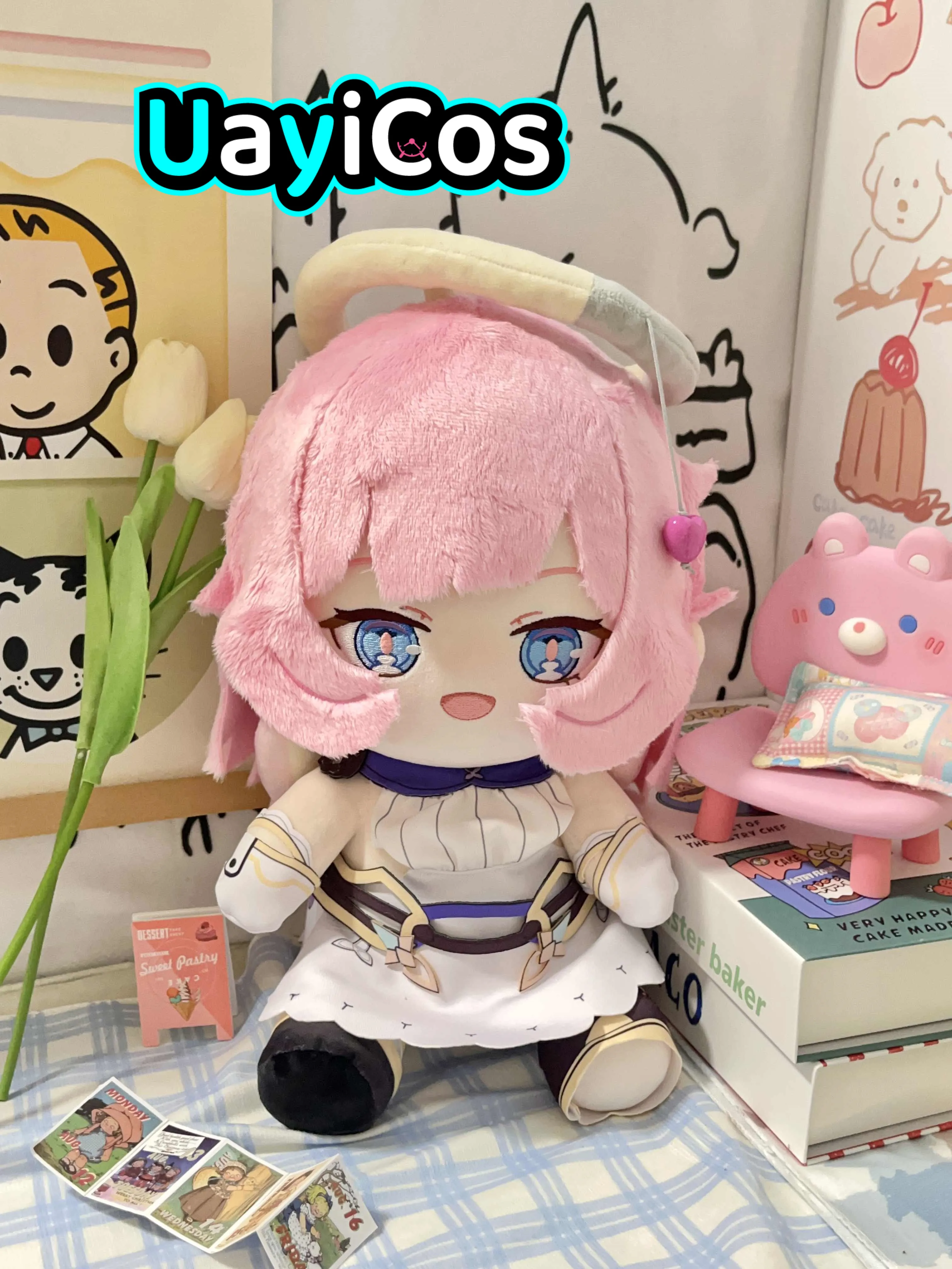 30cm Honkai Impact 3rd Elysia Monster Stuffed Plushies Plush Cotton Doll Clothes Soft Pillow Anime Figure Game Toy For Kids Gif