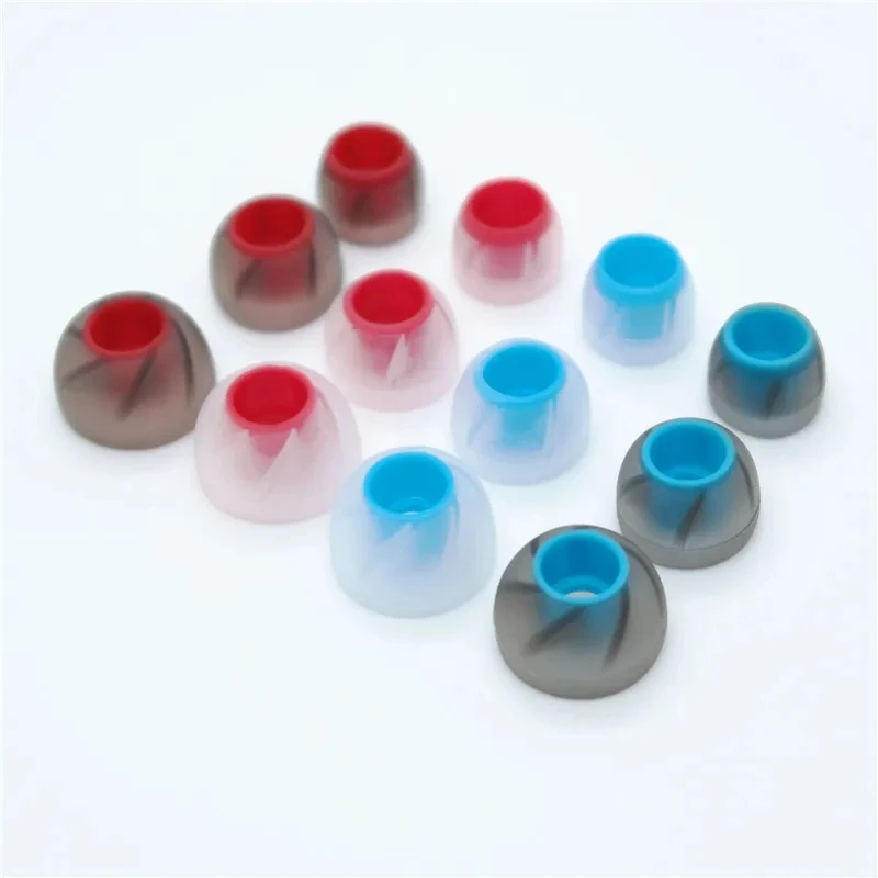 Spiral Ear Tips For Earphone Silicone Case Ear Pads Earphone Gel Covers Earbuds Headphone Eartips Earplug Cushion 3pairs