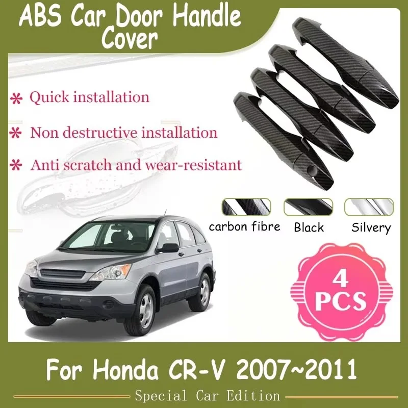 For Honda CRV CR-V CR V 3 MK3 III 2007~2011 Car Door Handle Cover Trim Hand Cover Chromium Styling Exterior Part Car Accessories