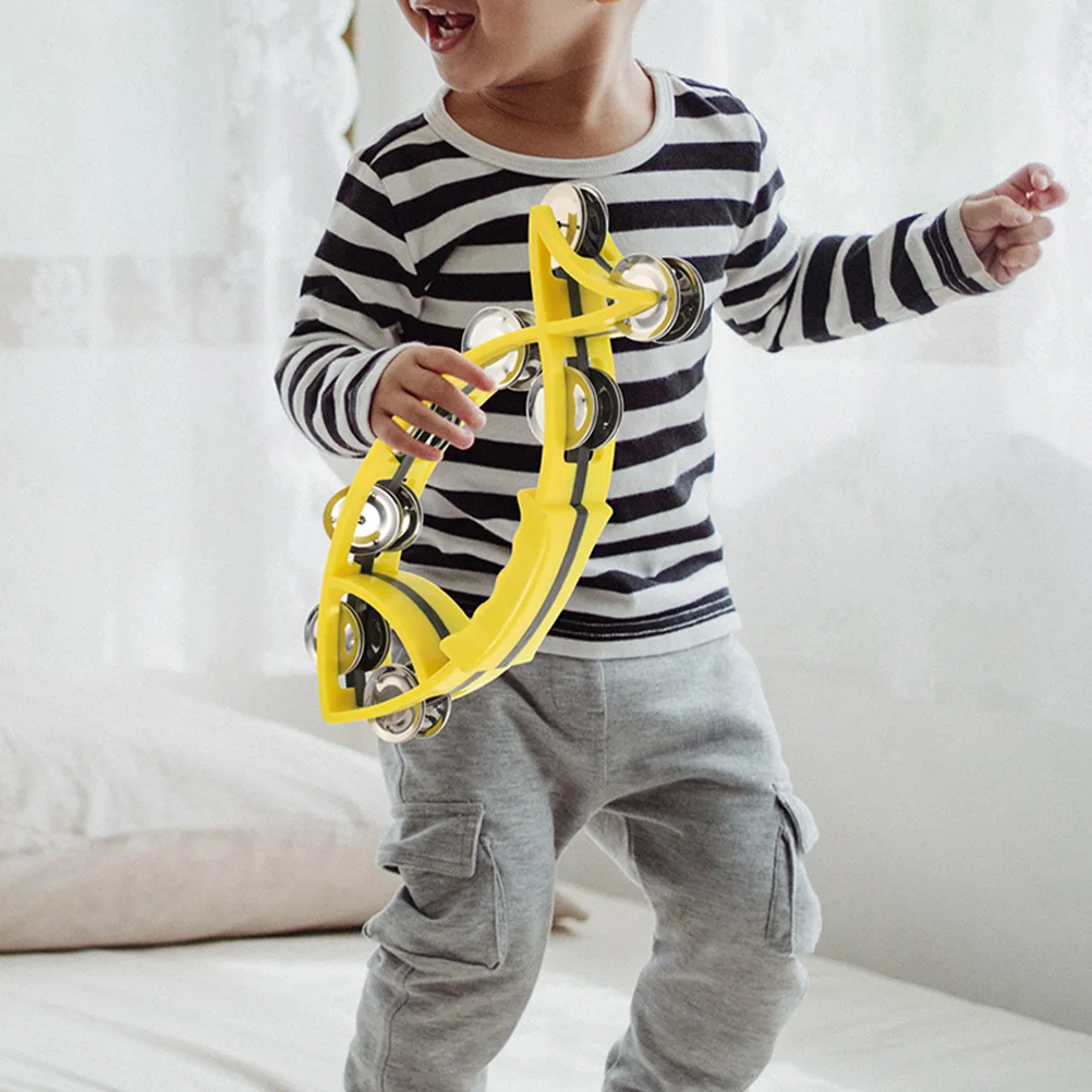 

2 Pcs Fish H H Shaking Bell Bells Portable Percussion Tambourine Toys Jingle Music Instruments Kids Adults Party