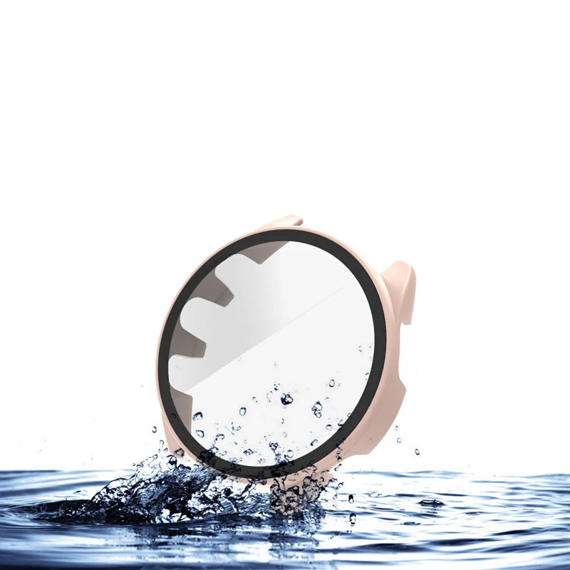 Hard Edge Shell Glass Screen Protector Film Smartwatch Full Frame Case For Haylou Solar Pro Smart Watch Protective Bumper Cover