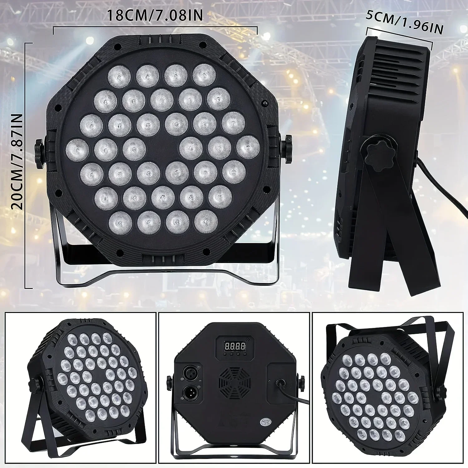 36LED RGB ضوء المرحلة الاسمية تأثير الضوء DJ ديسكو DMX الإضاءة حفل زفاف عطلة بار نادي أضواء التحكم الصوتي