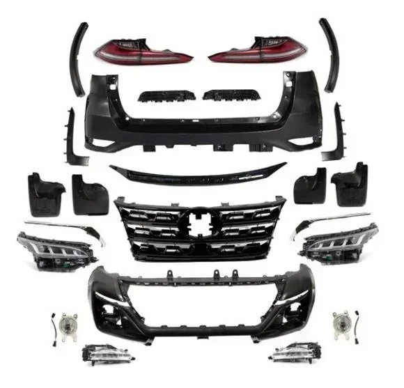 ON SALEcar Body Kit for Toyota Fortuner 2015 Upgrade To  2021 Body Kit Low Type Headlight Tail Lamp Front Bumper Grille