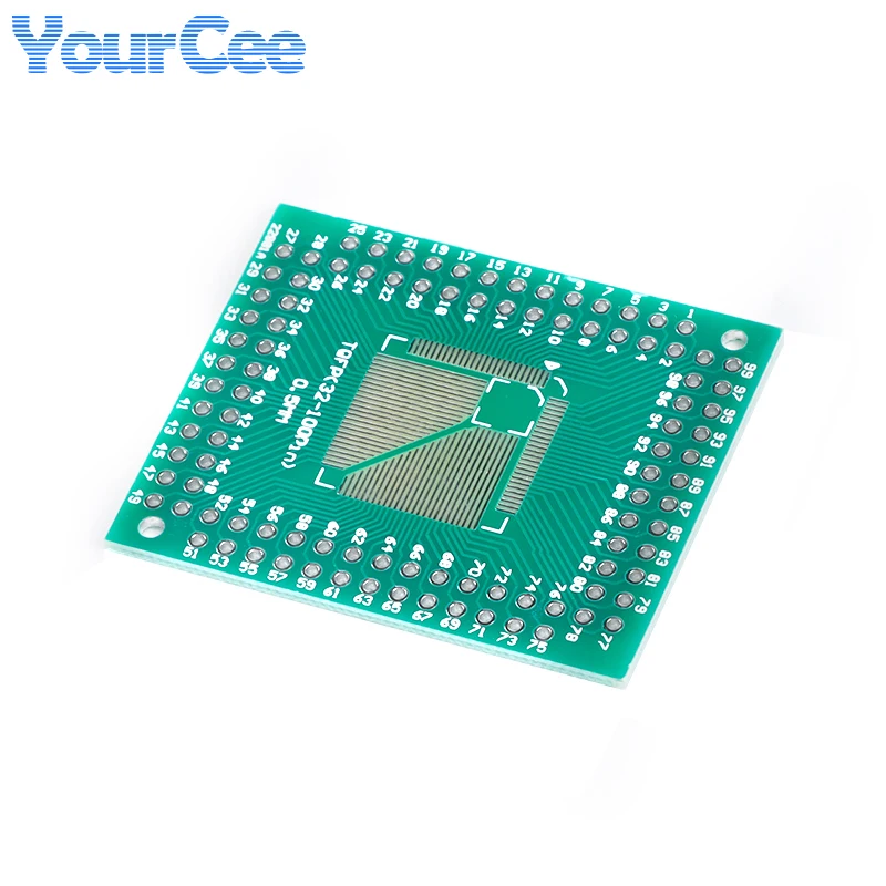 5pcs/1pc QFP/TQFP/FQFP/LQFP64 TQFP100 To DIP Pinboard Adapter Plate Pitch PCB Electronic DIY Convertor Board