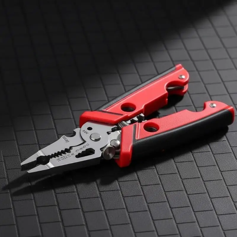 Multifunctional 18 in 1 Electrician Pliers Wire Stripper Crimper Cutting Tool Comfort Grip Handle for DIY Hobby Electrical Proj