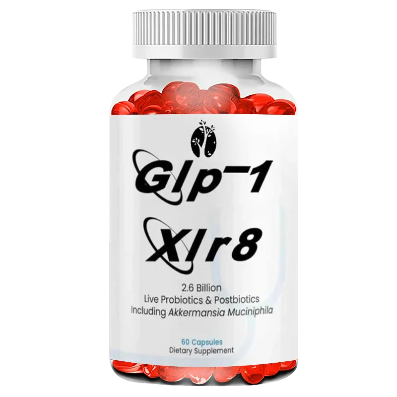 GLP-1 XLR8 Supplement | 26 Billion AFU Live Probiotic Akkermansia | Violin, Green, Integrated GLP1 Support, 60 Capsules
