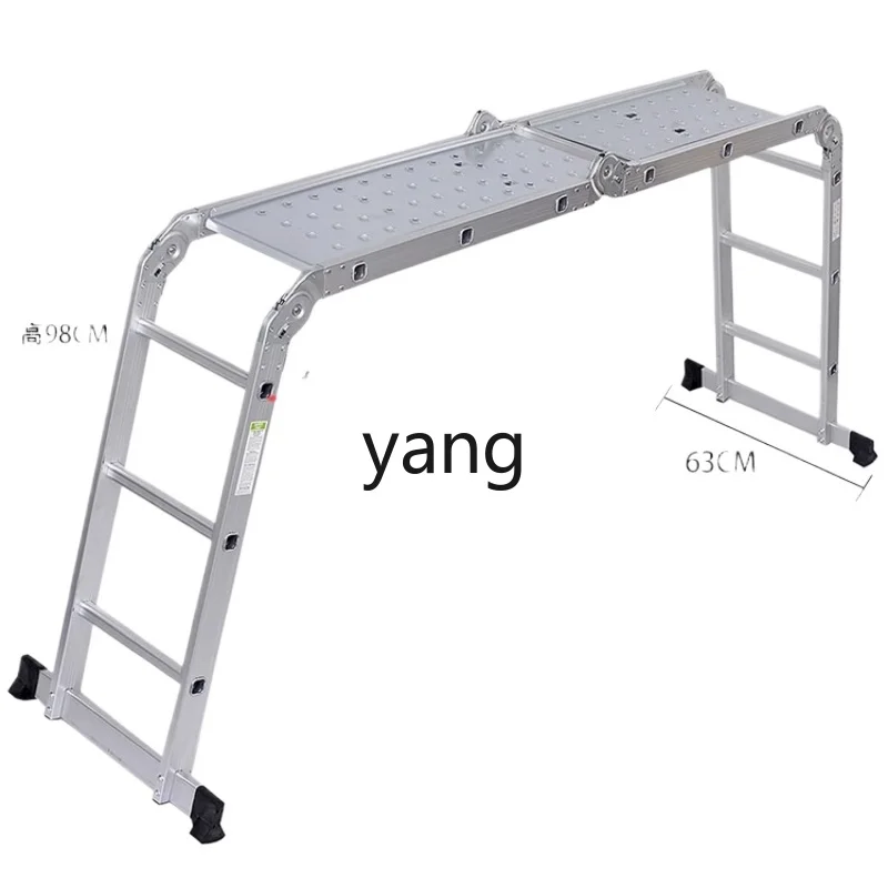 

LMM folding lift multifunctional ladder scaffolding thickened portable engineering ladder