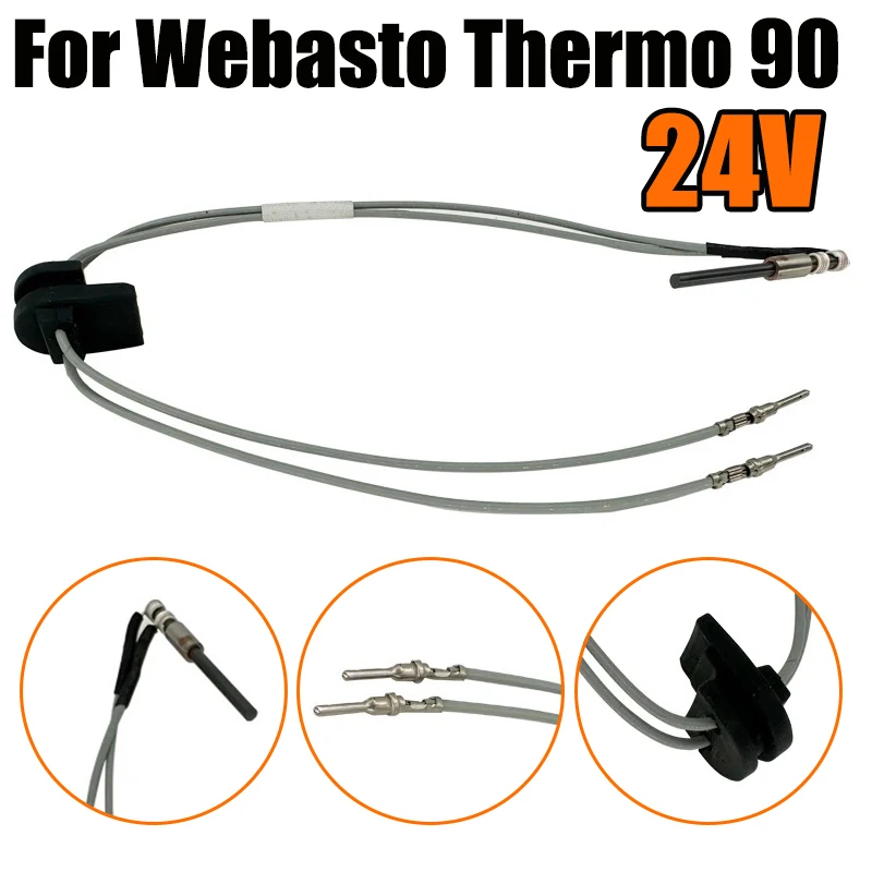 

82407B 24В Керамическая свеча накаливания для автомобильных дизельных отопителей Webasto Thermo 90 Flame Detector, 24В, для грузовиков и автодомов