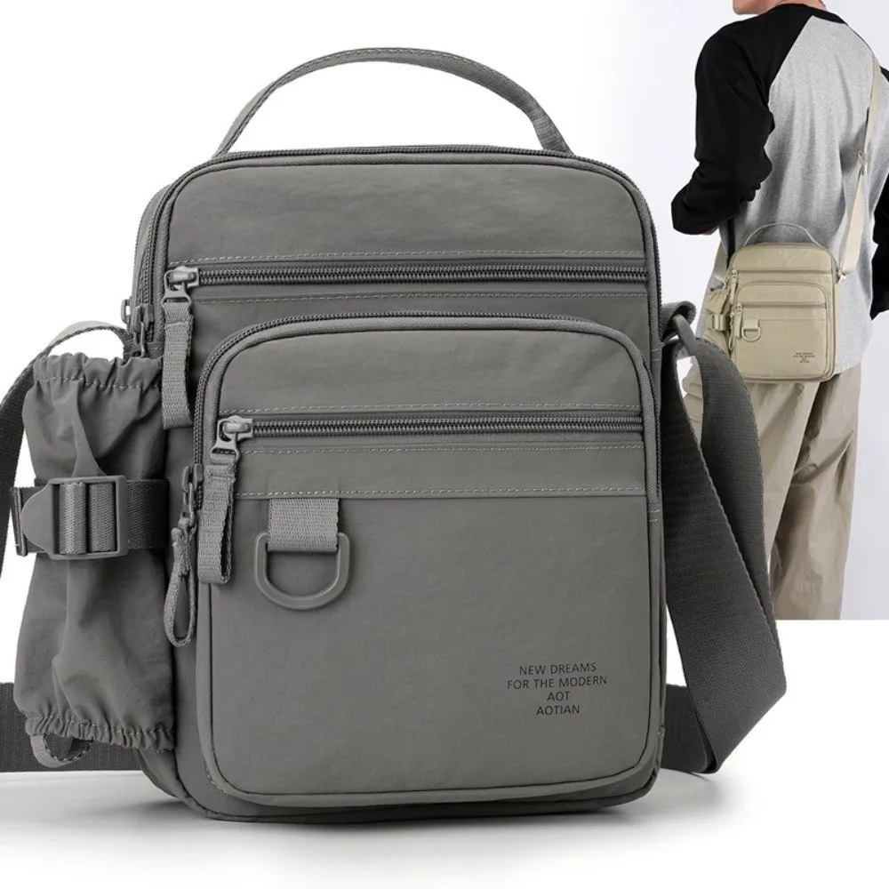 Waterproof Crossbody Bag Oxford Cloth Durable Fabric Men's Handheld Bag Large Capacity Tool Bag Street Trend Briefcase Outdoor