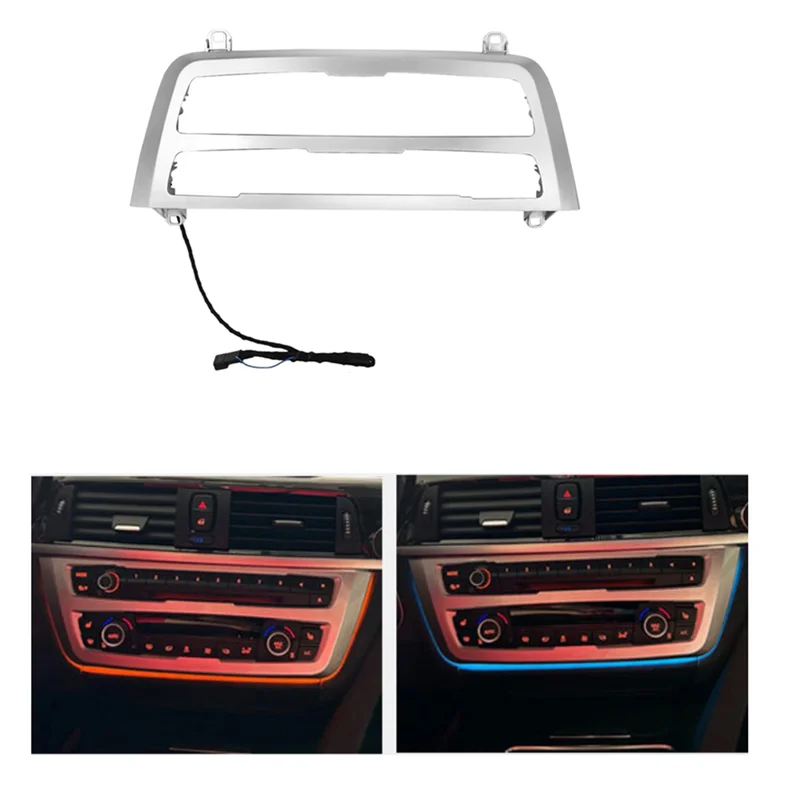 

Precisionn Car LED Dashboard Center Console A/C Radio Panel Light Dual Color Atmosphere Lamp For BMW F30 F31 F34 F32 F36 E80 F82