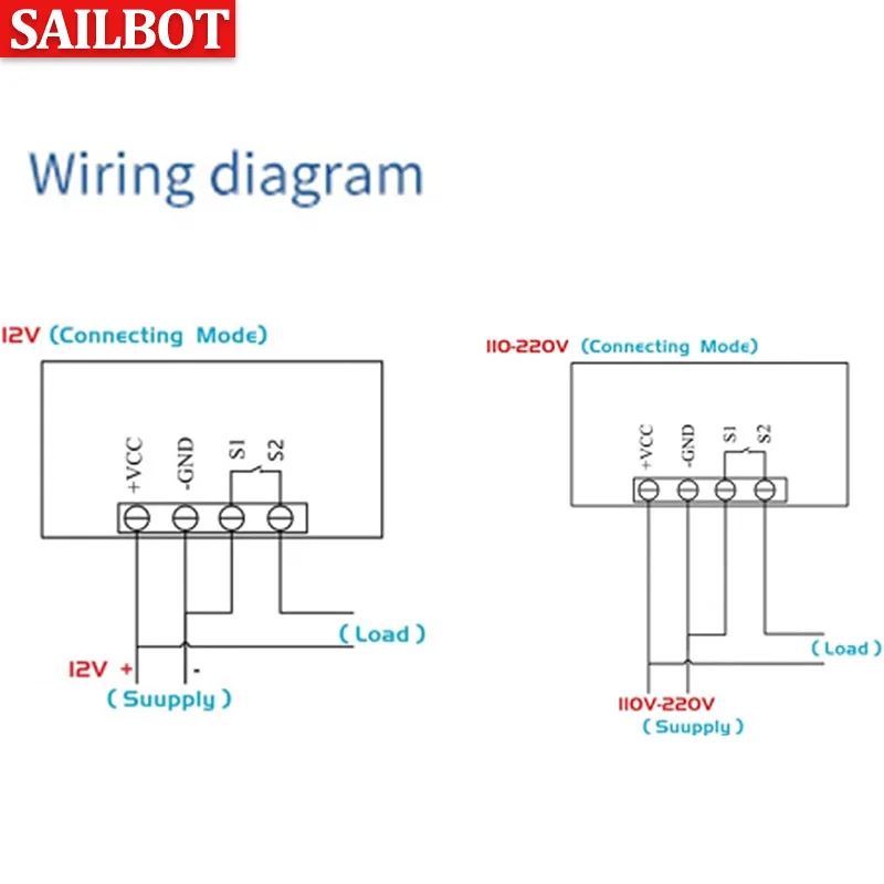 W3230 Mini Digital Temperature Controller 12V 24V 220V Thermostat Regulator Heating Cooling Control Thermoregulator With Sensor