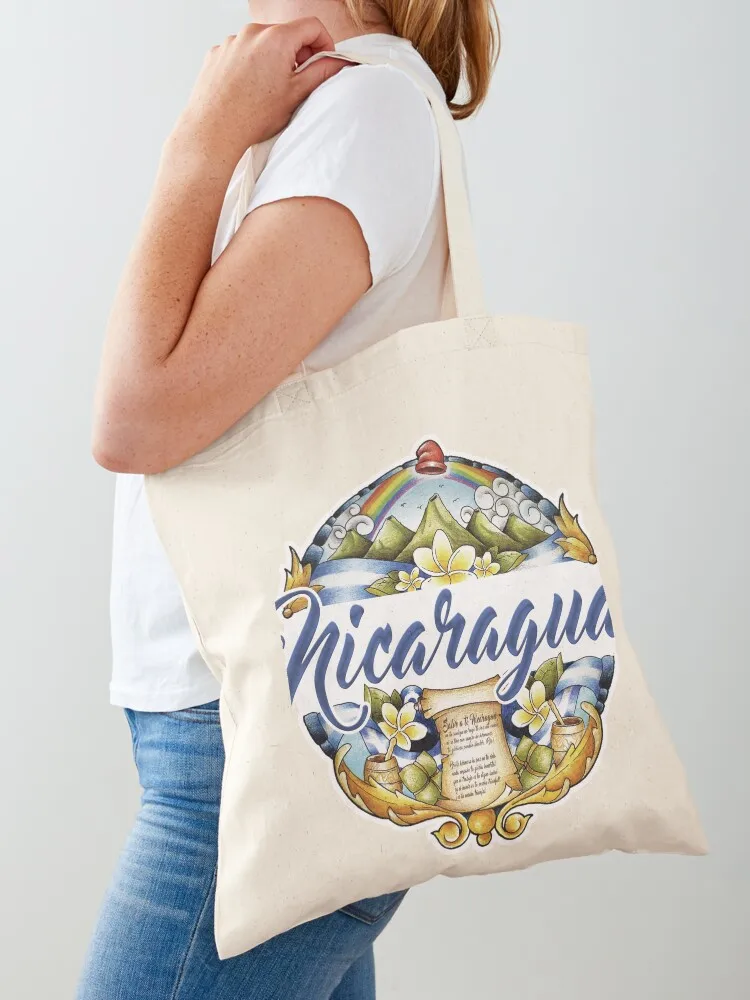 Hail to you Nicaragua Tote Bag reusable shopping bags hand bag ladies shopper bag women canvas