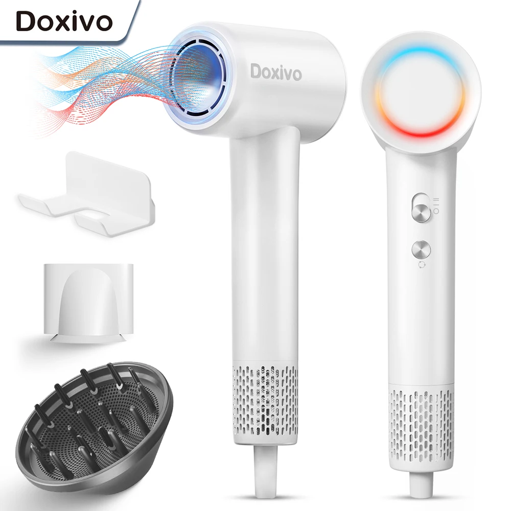 Doxivo 110000 RPM Negative Ion Hair Dryer High Speed Hair Dryer 1500W Lightweight Brushless Motor Low Noise Fast Hair Dryer