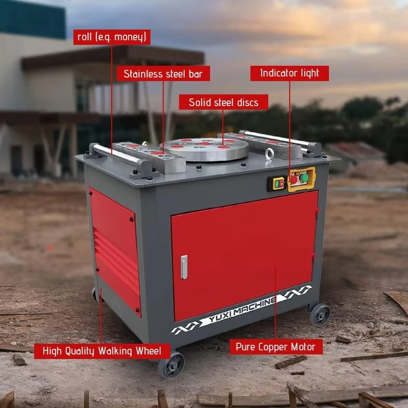 آلة ثني حديد التسليح 32 مم - نظام أمان موثوق به، ثني دقيق للصلب المعزز #4