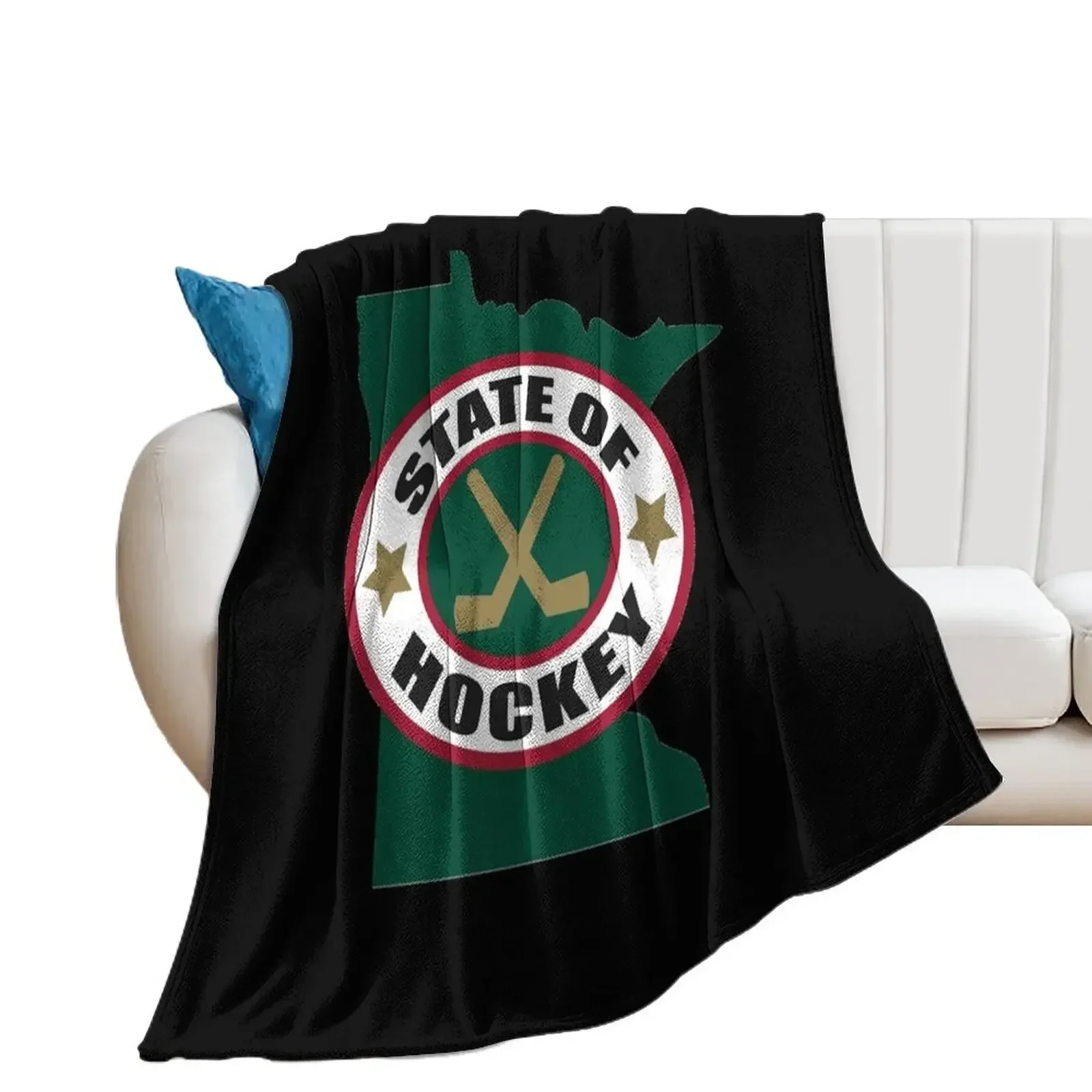 

State of Hockey Throw Blanket sofa bed Single Bed covers Plaid on the sofa Blankets