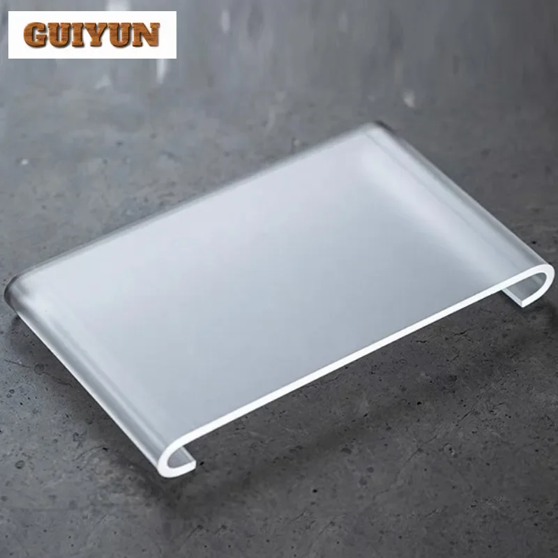 

Transparent Acrylic Square Pot Bearing Holder Ancient Dry Brew Table Tea Tray Fruit Snack Plate Oolong Tea Tea Services Craft